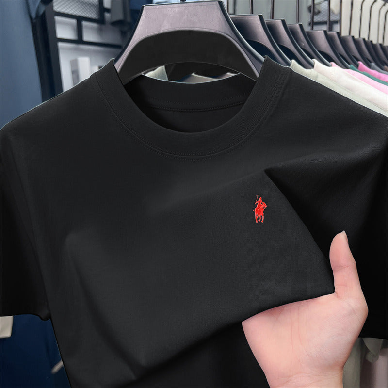 Men’s Ruff Pony Logo Embroidered Crew-Neck Tee