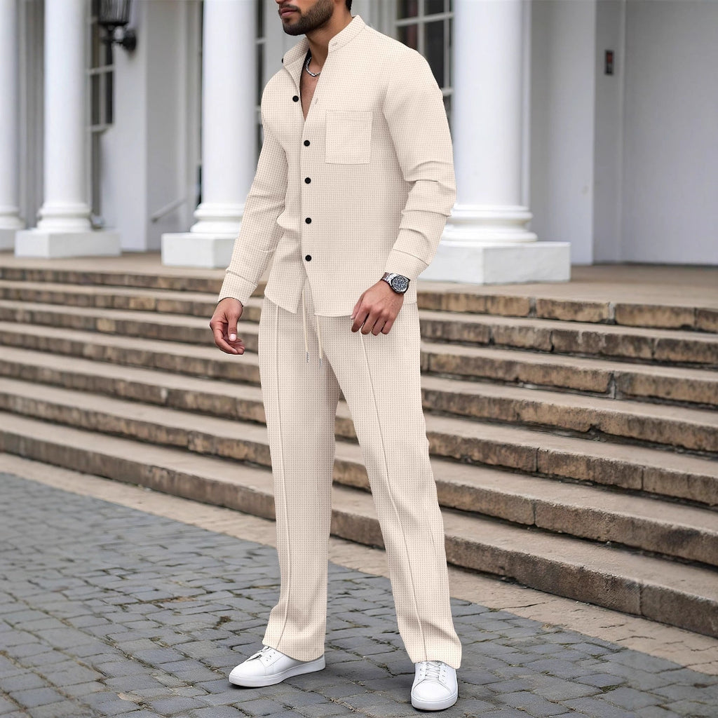 Co-Ord Men's Casual Cardigan Jumpsuit (On Hand)