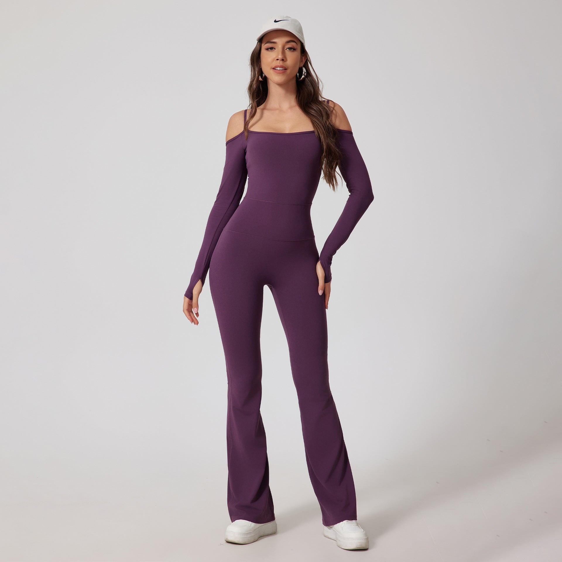 Strappy-Back Jumpsuit with Flare Pants