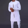 African Ethnic Solid Color Men's Suit Set