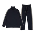 Casual Sports Suit  Long Sleeve Three-Bar Sweatshirt & Pants 2-Piece Set