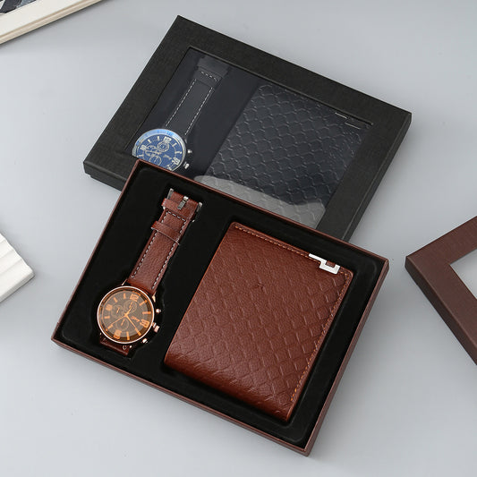 Quartz Watch and Wallet Set