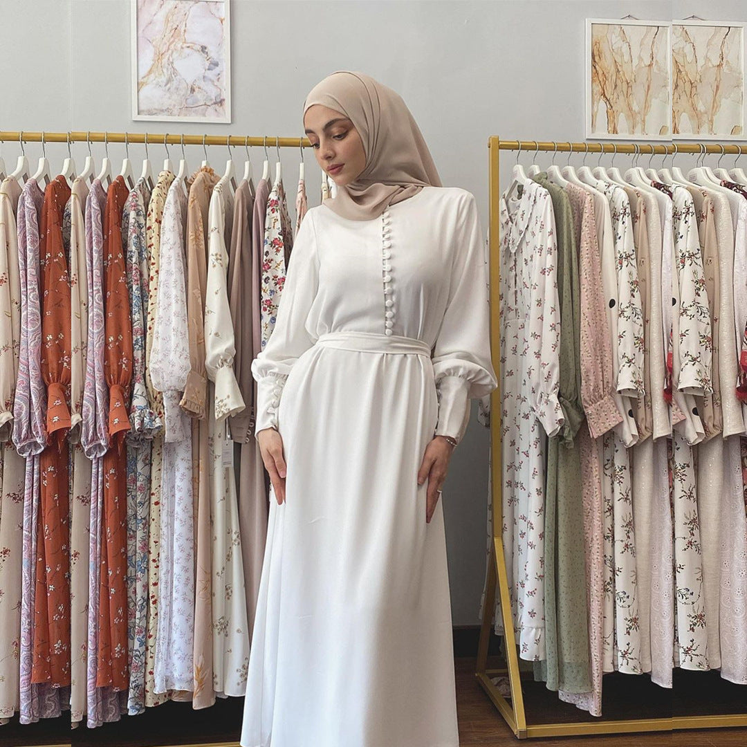 Loriya Feminine Tunic Dress, Elegant Chiffon Dress