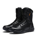 Mens Cross-Border Spring & Summer Leather Outdoor Sports Shoes  Thick-Soled Hiking & Military Style Training Boots