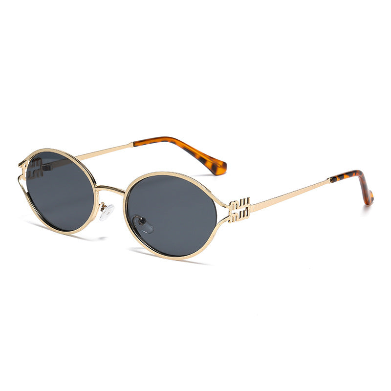 Oval Metal Sunglasses