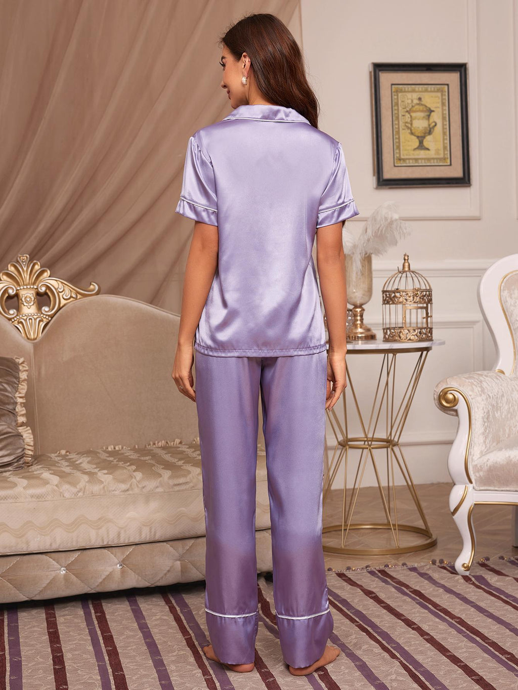 Women's spring and autumn cardigans short sleeve trousers