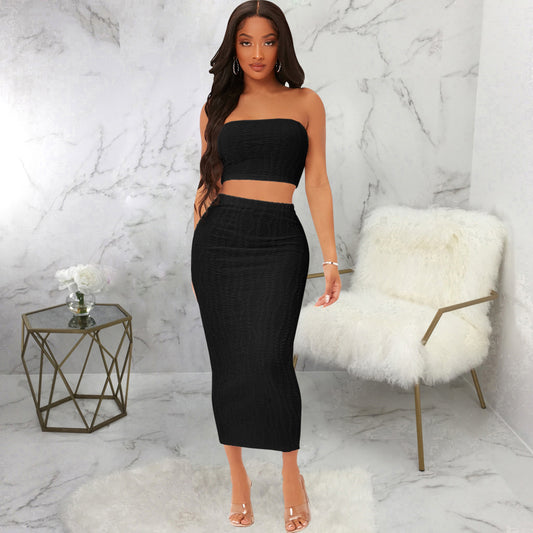 Sexy Wrap Two-Piece Suit