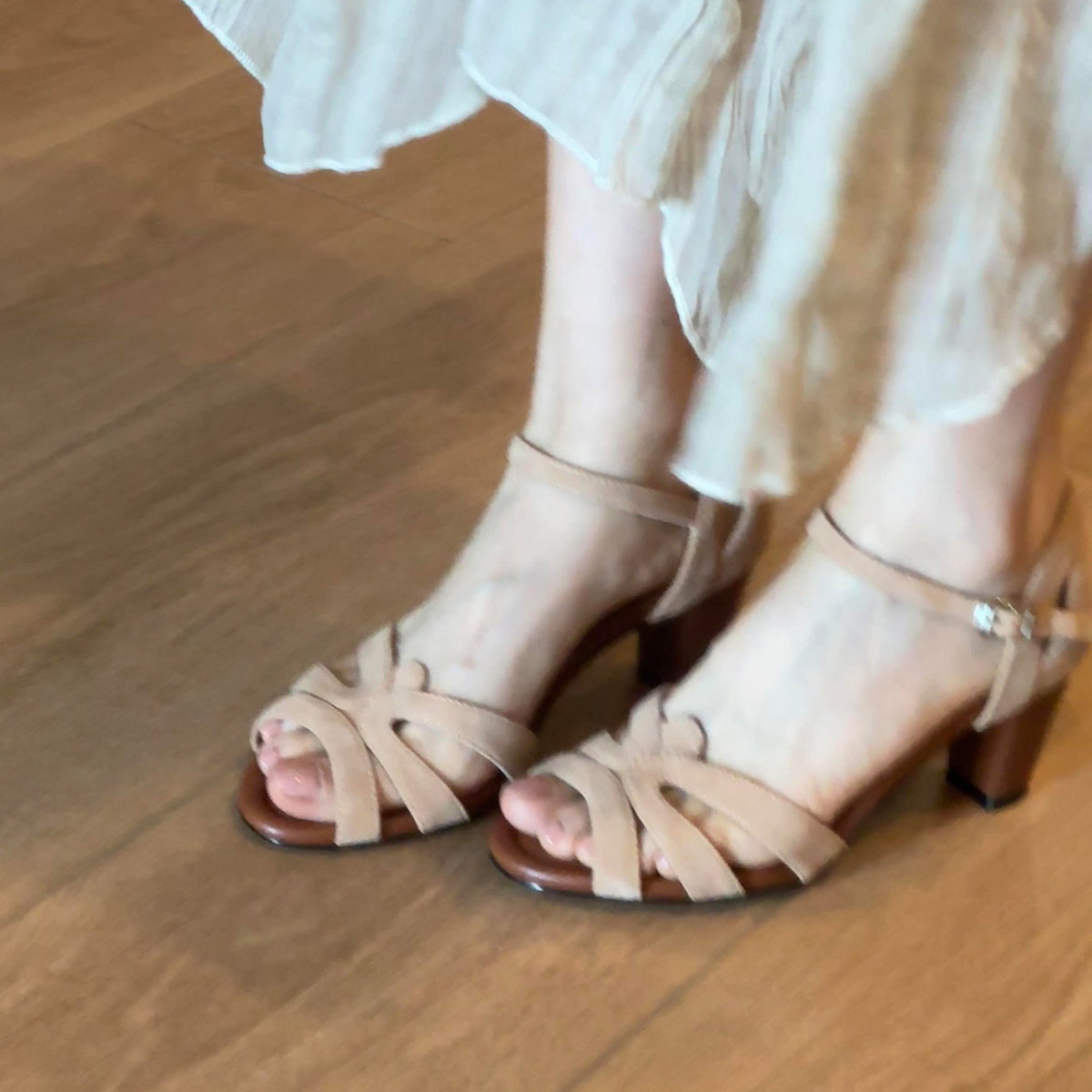 Vintage Woven Strappy Roman Sandals - Soft Sole Summer Heels