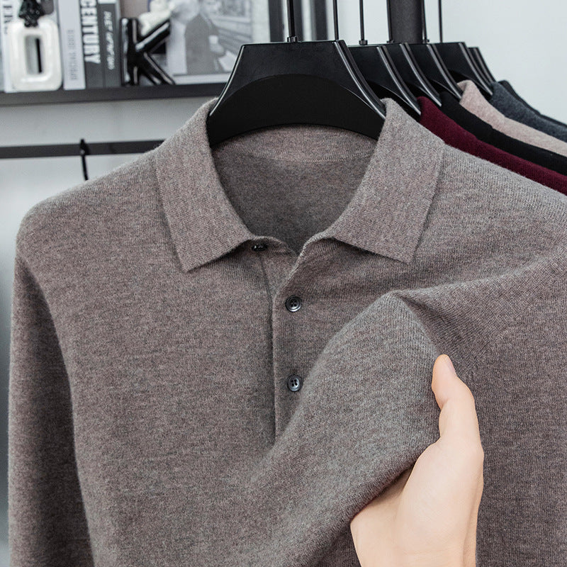 Knit Polo Luxe Sweater (On Hand)