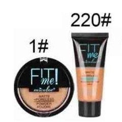 Dark Complexion Powder & Liquid Foundation Set