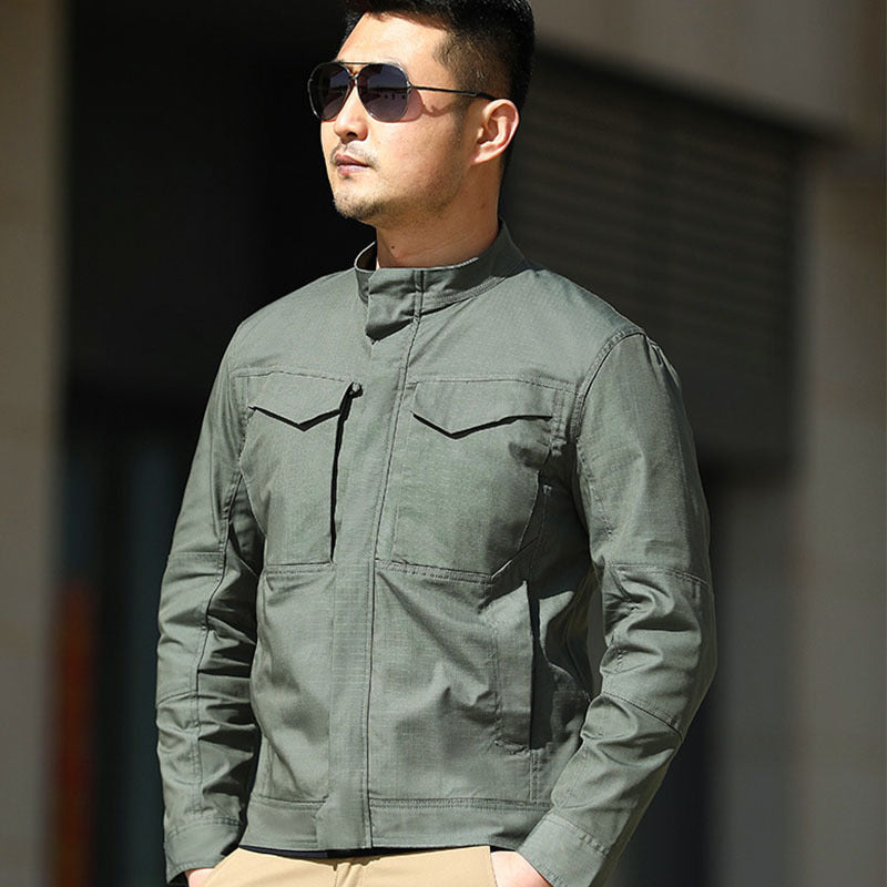 Mens Waterproof Outdoor Tactical Soft-Shell Jacket