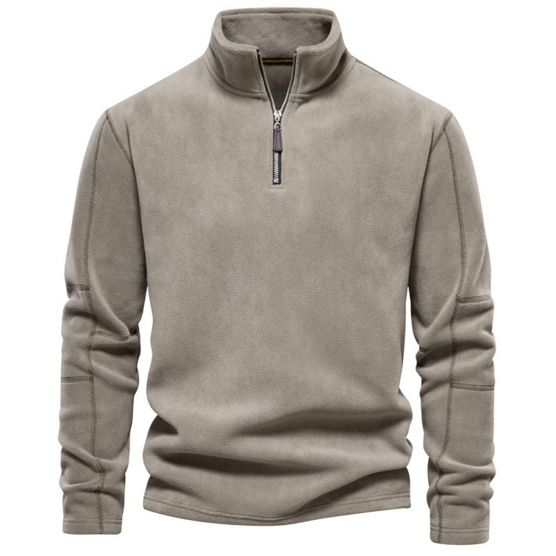 Men's Polar Fleece Half-Zip Sweatshirt  Autumn/Winter Trend