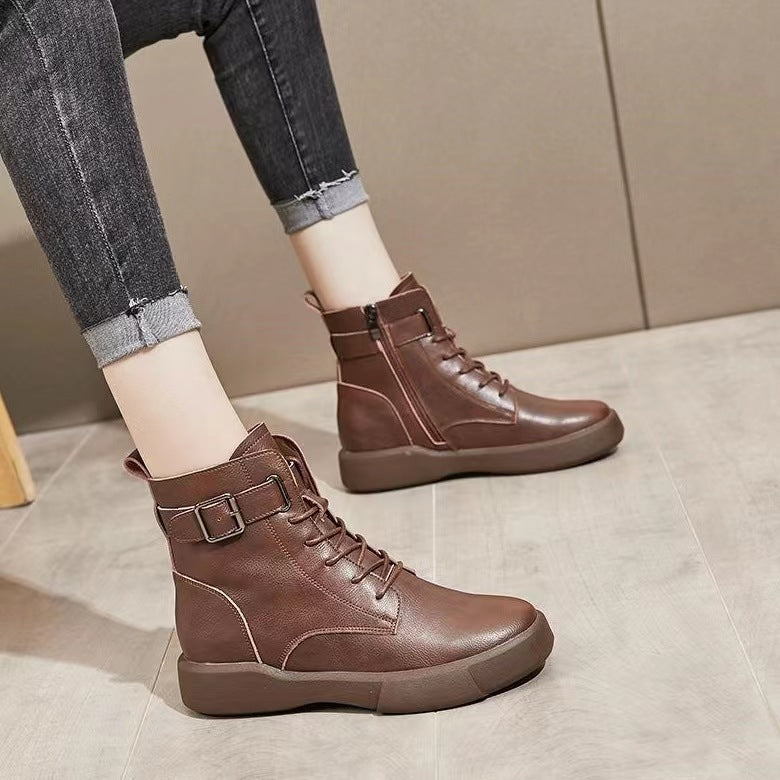 British Style Platform Martin Boots for Women