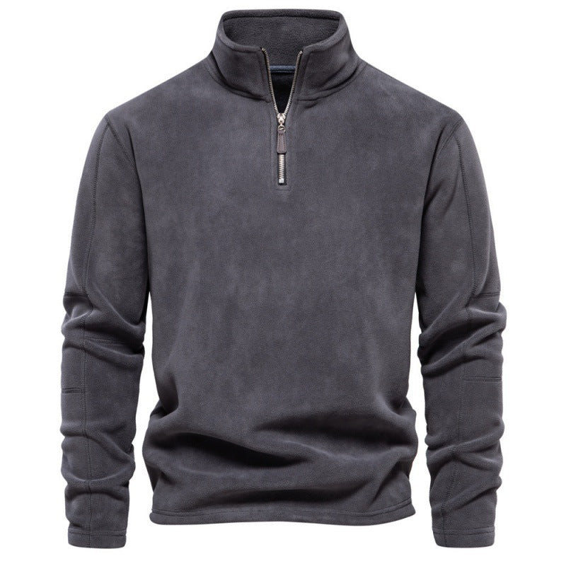 Men's Polar Fleece Half-Zip Sweatshirt  Autumn/Winter Trend