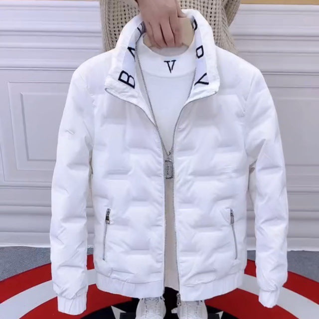Designer Korean-Style Men's Down Coat  Thickened & Stylish Winter Wear
