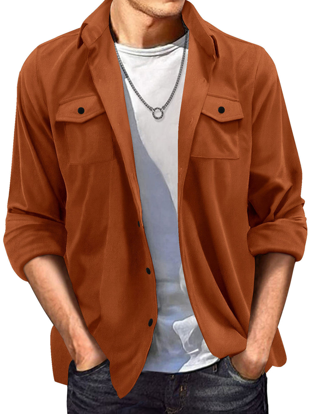 Casual Jacket  European & American Style, Loose Fit, Spring/Autumn