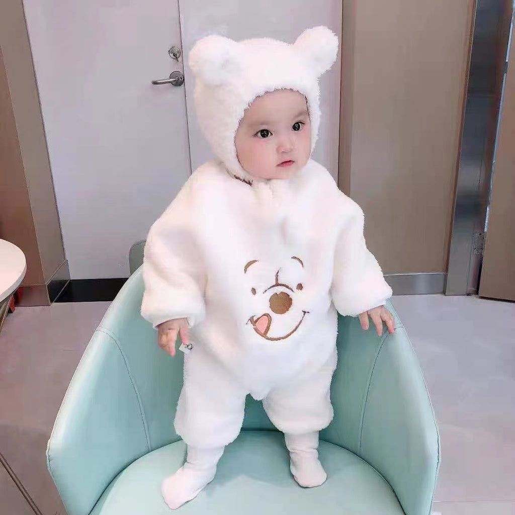 Adorable Winnie the Pooh Fleece Jumpsuit