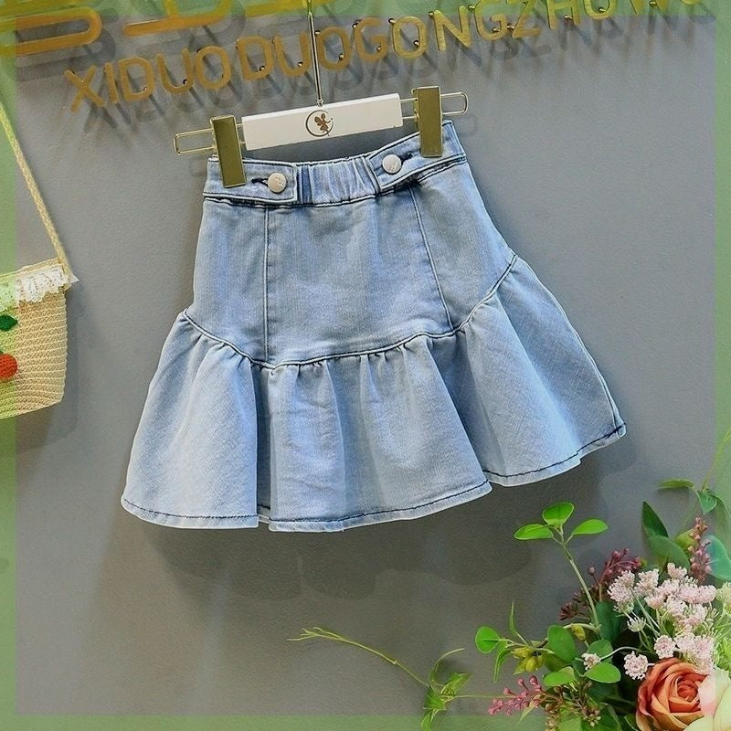 Denim Skirt Set