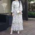 Pure Beauty Printed Dress, Ankle-length Printed Long Skirt