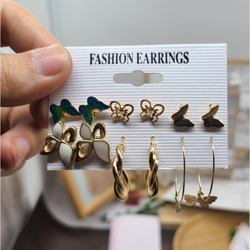 Shiny Gold Earrings for Women Girls