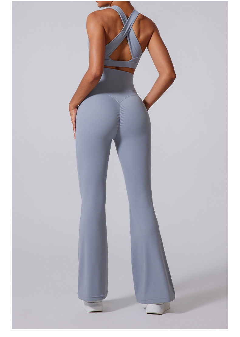 High-Waist Flared Yoga Pants