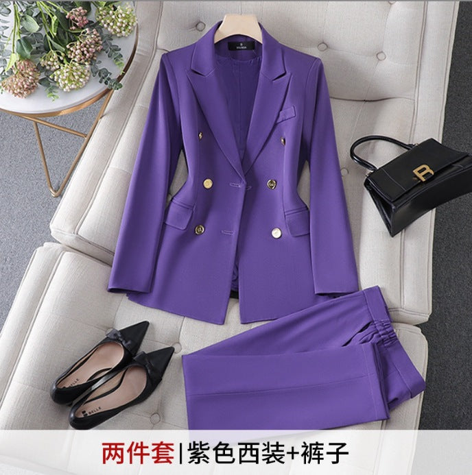 Womens 2-Piece Formal Trouser Suit Set