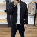 Men's Trendy Baseball Collar Jacket  Casual Sportswear, Long Sleeve, Versatile & Stylish