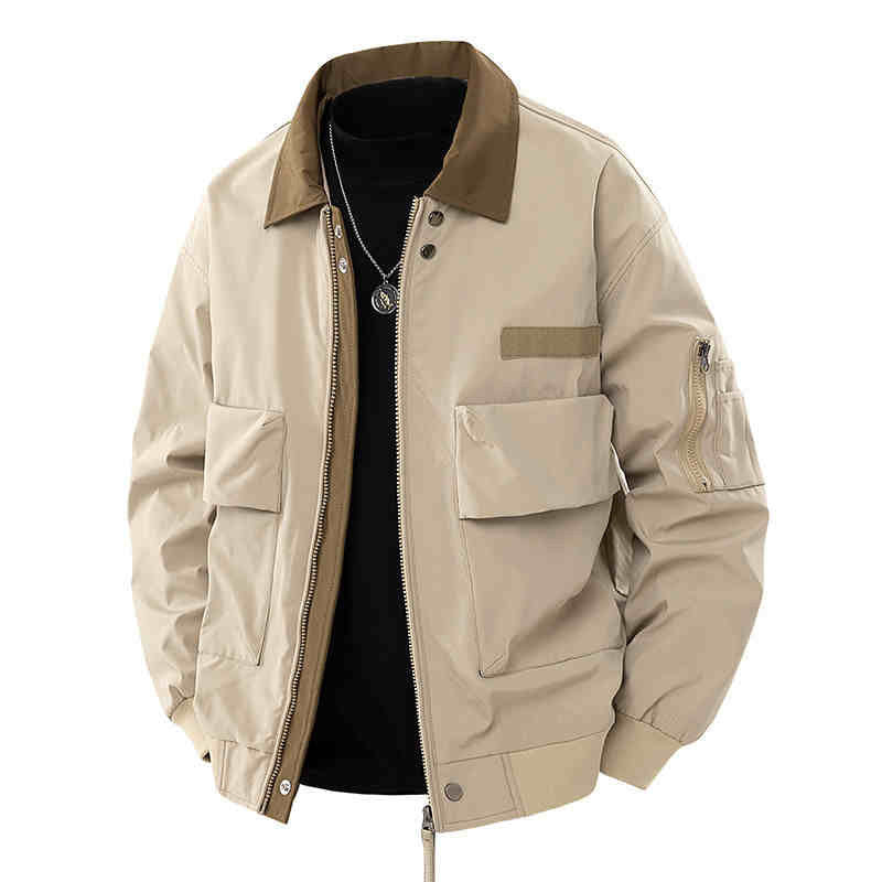 Men's Baseball Collar Cargo Jacket  Spring/Autumn