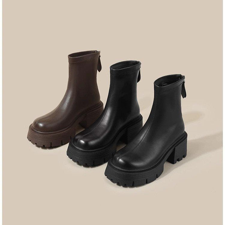 Velvet-Lined Knight Boots