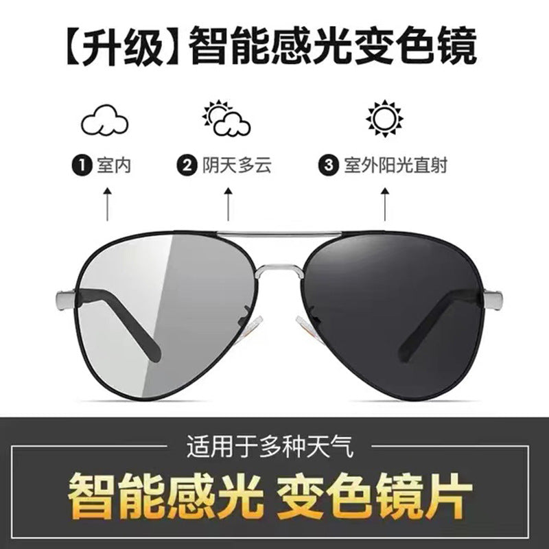 Men’s Polarized Photochromic Sunglasses – UV Protection Driving & Fishing