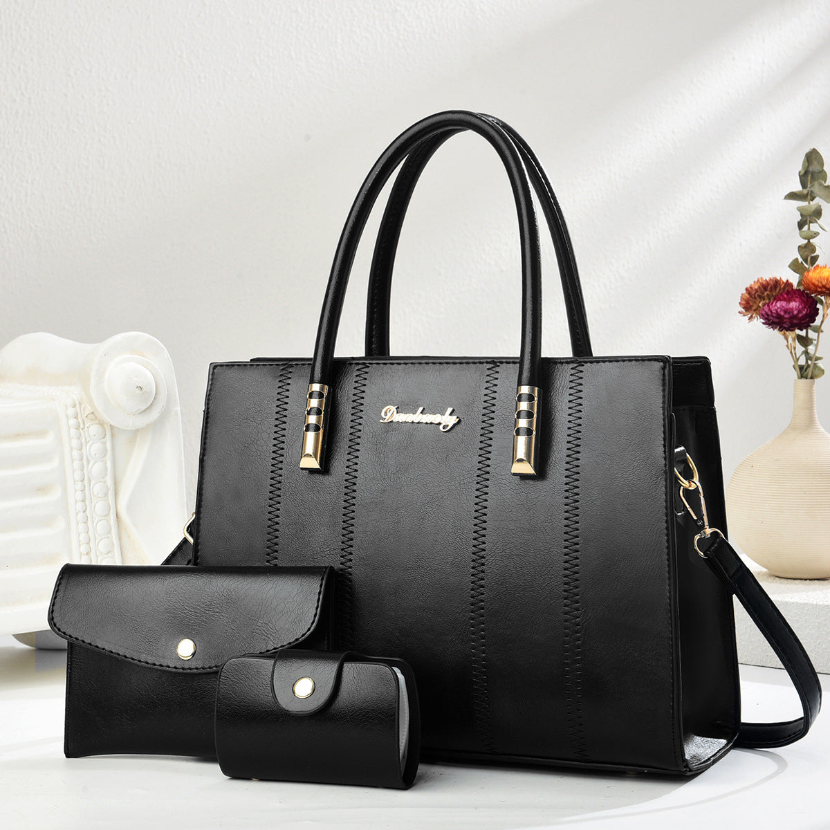 Retro 3-Piece Tote Set