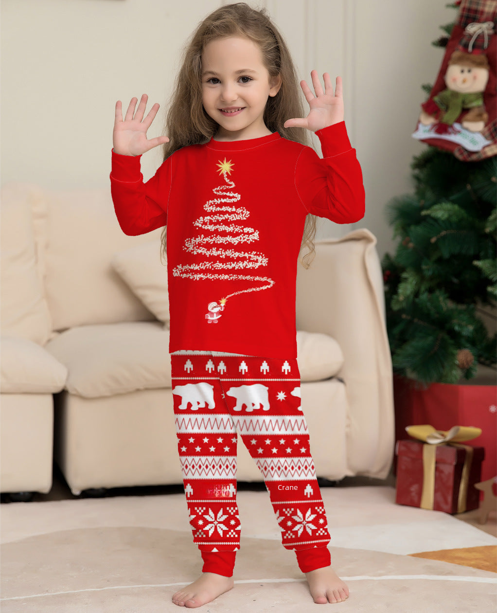 Santa's Family Festive Pajama Set