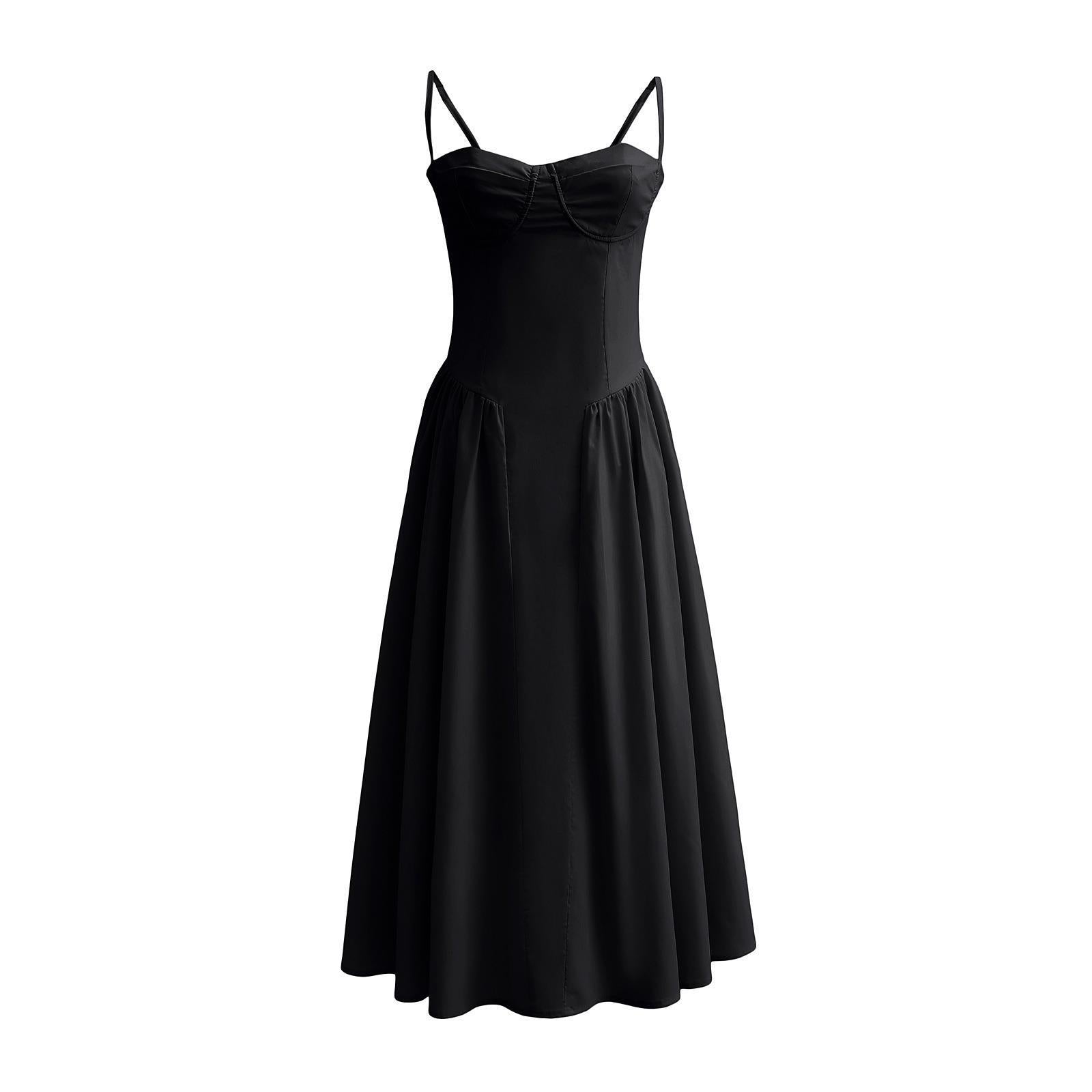 French Retro Court-Style Slip Dress
