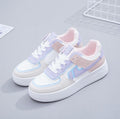 Macaron High-Top Sneakers: Small White Shoes for Women (On Hand)