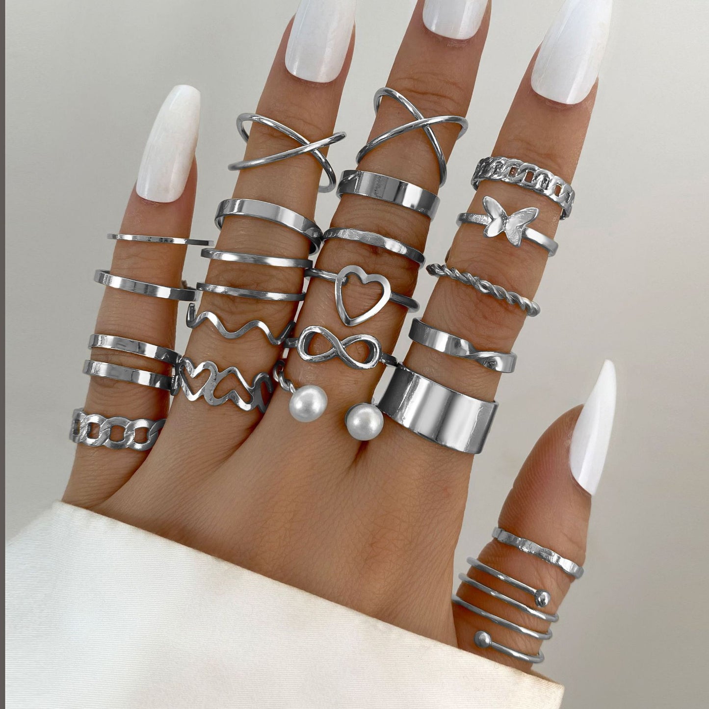 New butterfly rings set