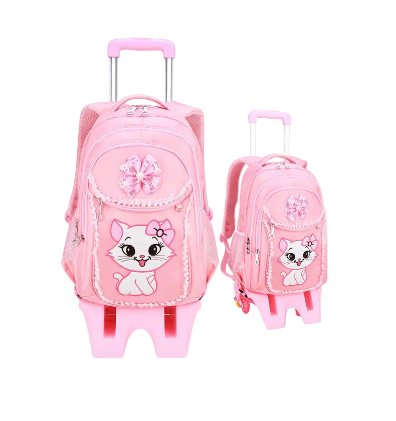 Pink Princess Trolley Backpack