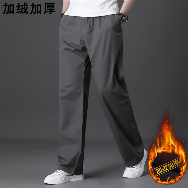 Men's Summer Thin Cotton Cargo Pants – Loose Fit Multi-Pocket Straight Casua