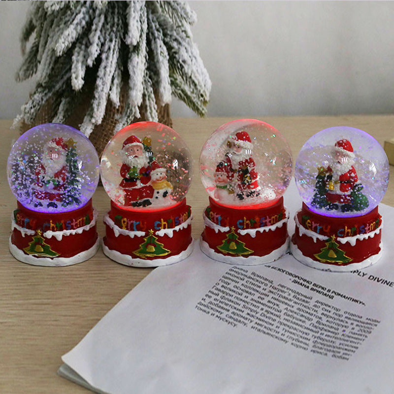 Musical Glow Crystal Ball Christmas Decoration