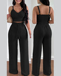 New Fashion Suspender Two-Piece Suit Women's Clothing