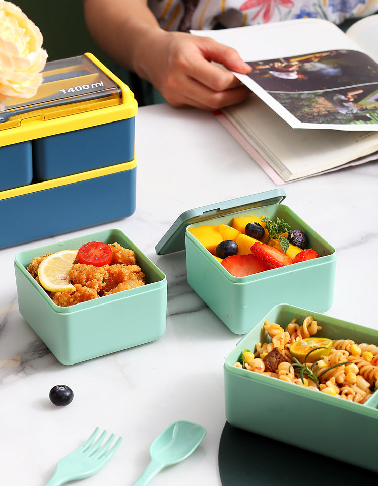 SnapLock Double-Layer Lunch Box