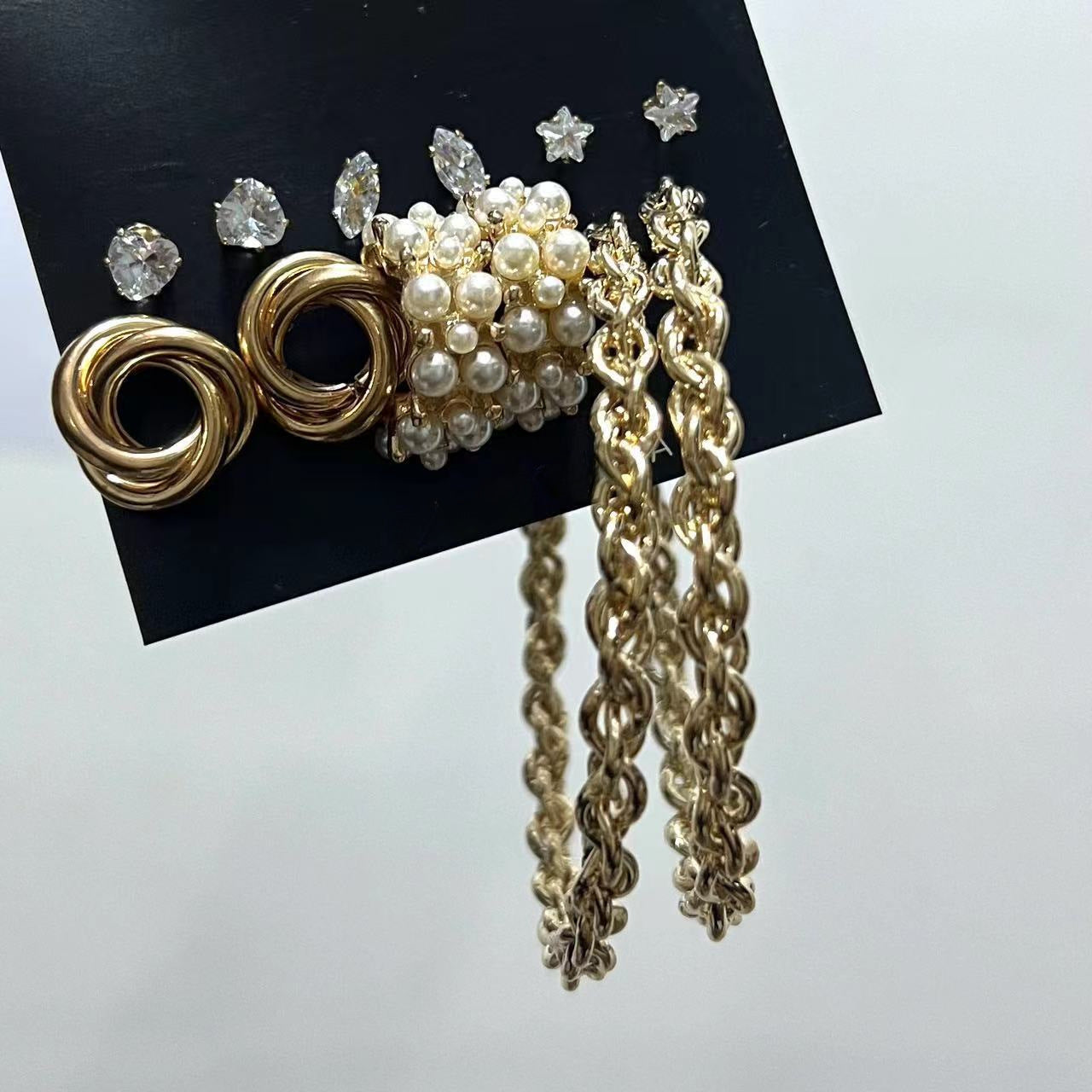 Shiny Gold Earrings for Women Girls