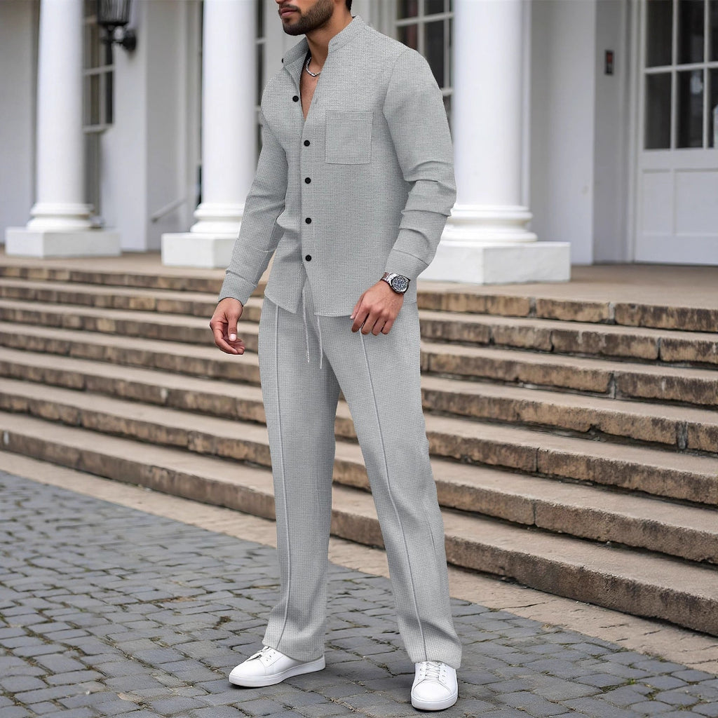 Co-Ord Men's Casual Cardigan Jumpsuit (On Hand)