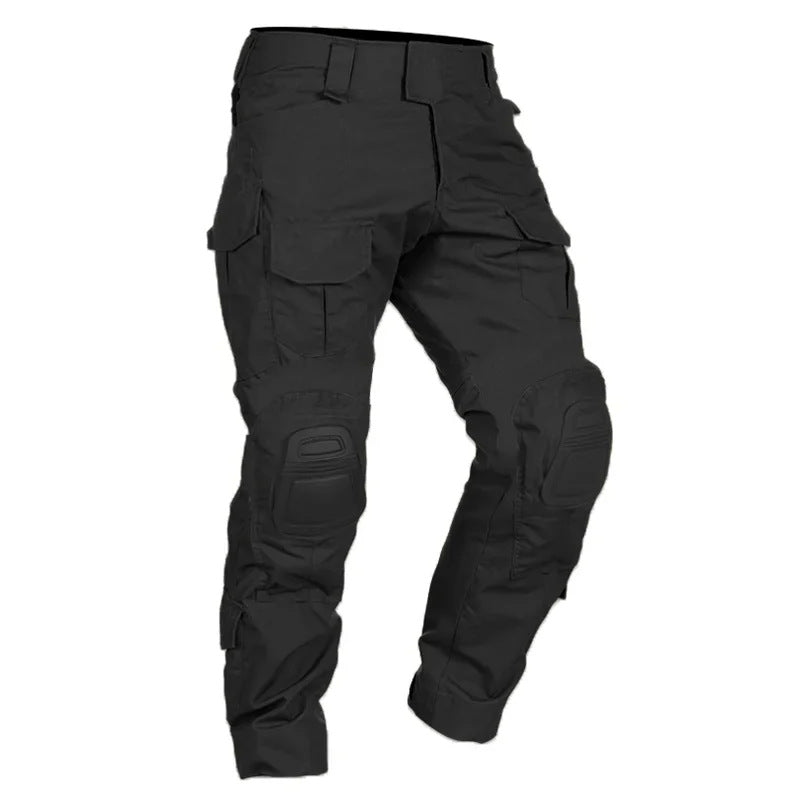 G2 Mens Camouflage Tactical Frog Pants with Protective Gear
