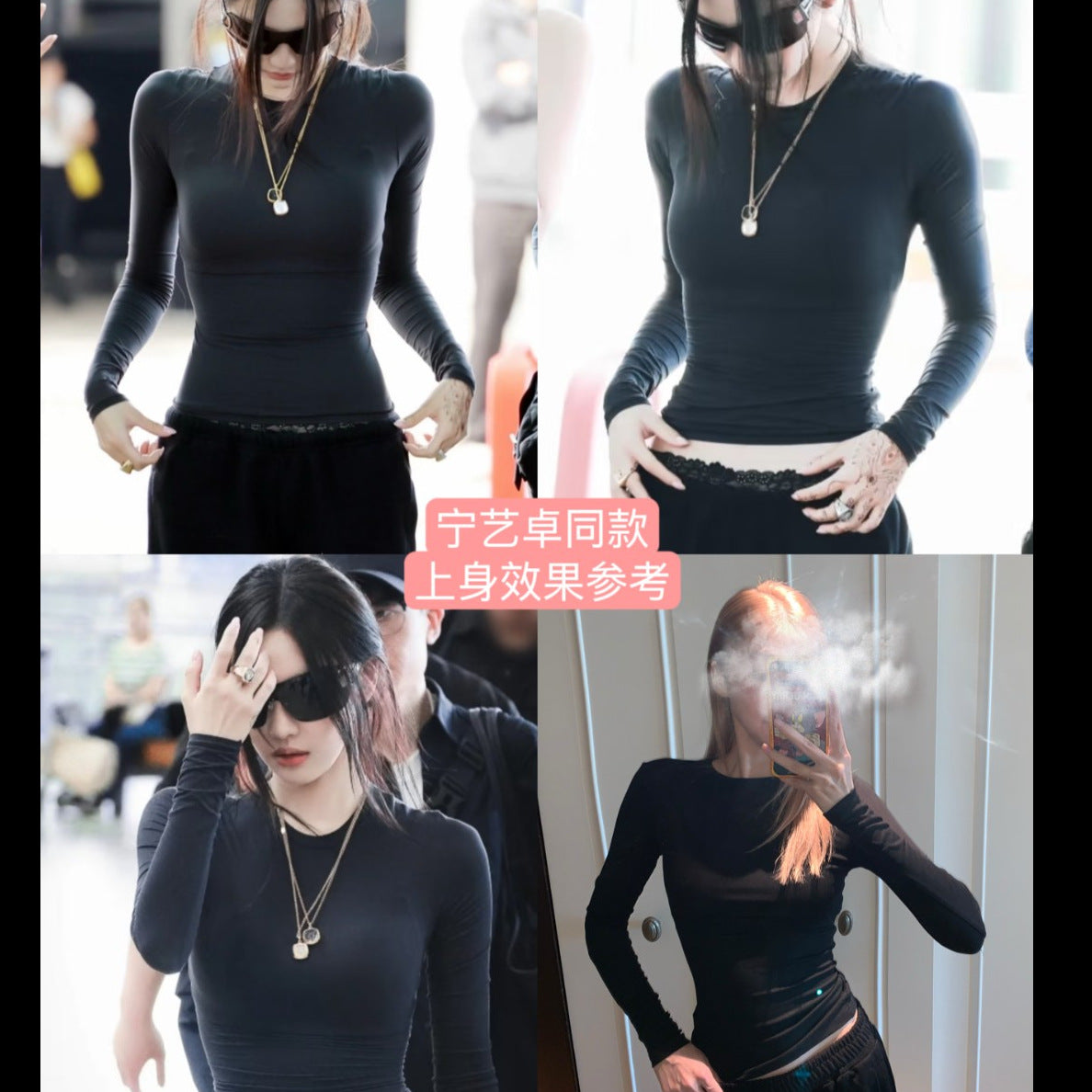 long sleeve T-shirt women's bullet