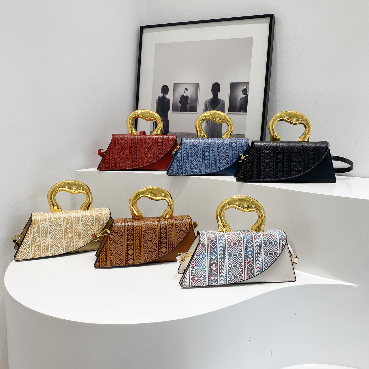 French-Inspired Shell Clutch Bag
