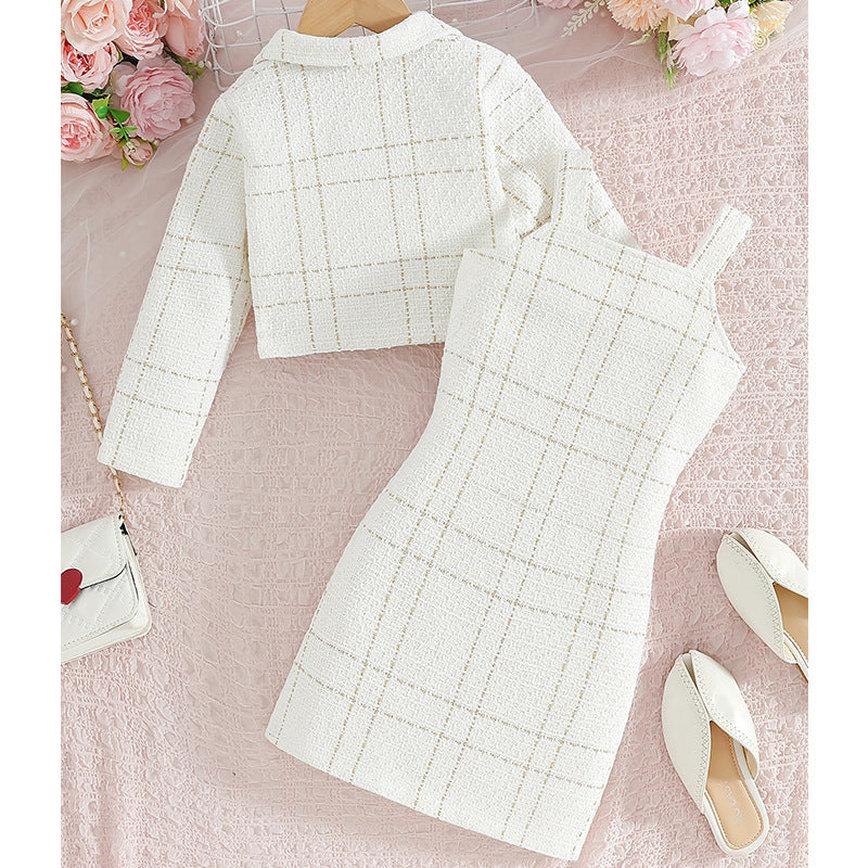 French-Style Girls' Coordinated Set