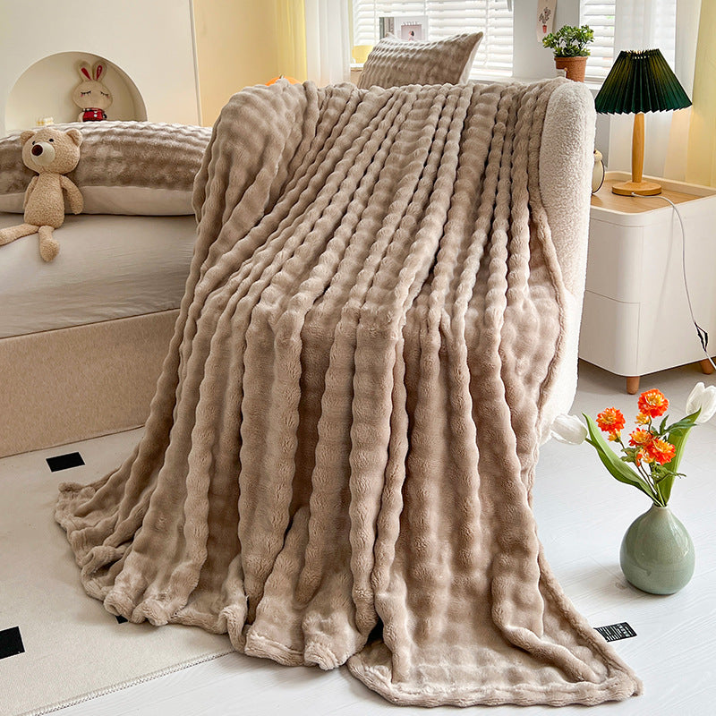 Bubble Velvet Throw Blanket