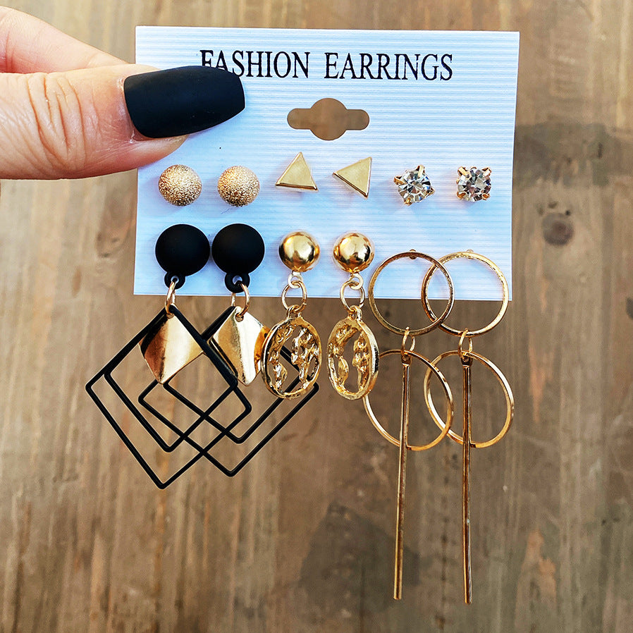 Shiny Gold Earrings for Women Girls