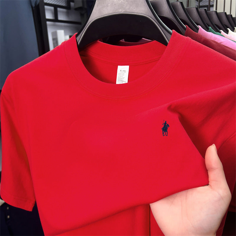 Men’s Ruff Pony Logo Embroidered Crew-Neck Tee