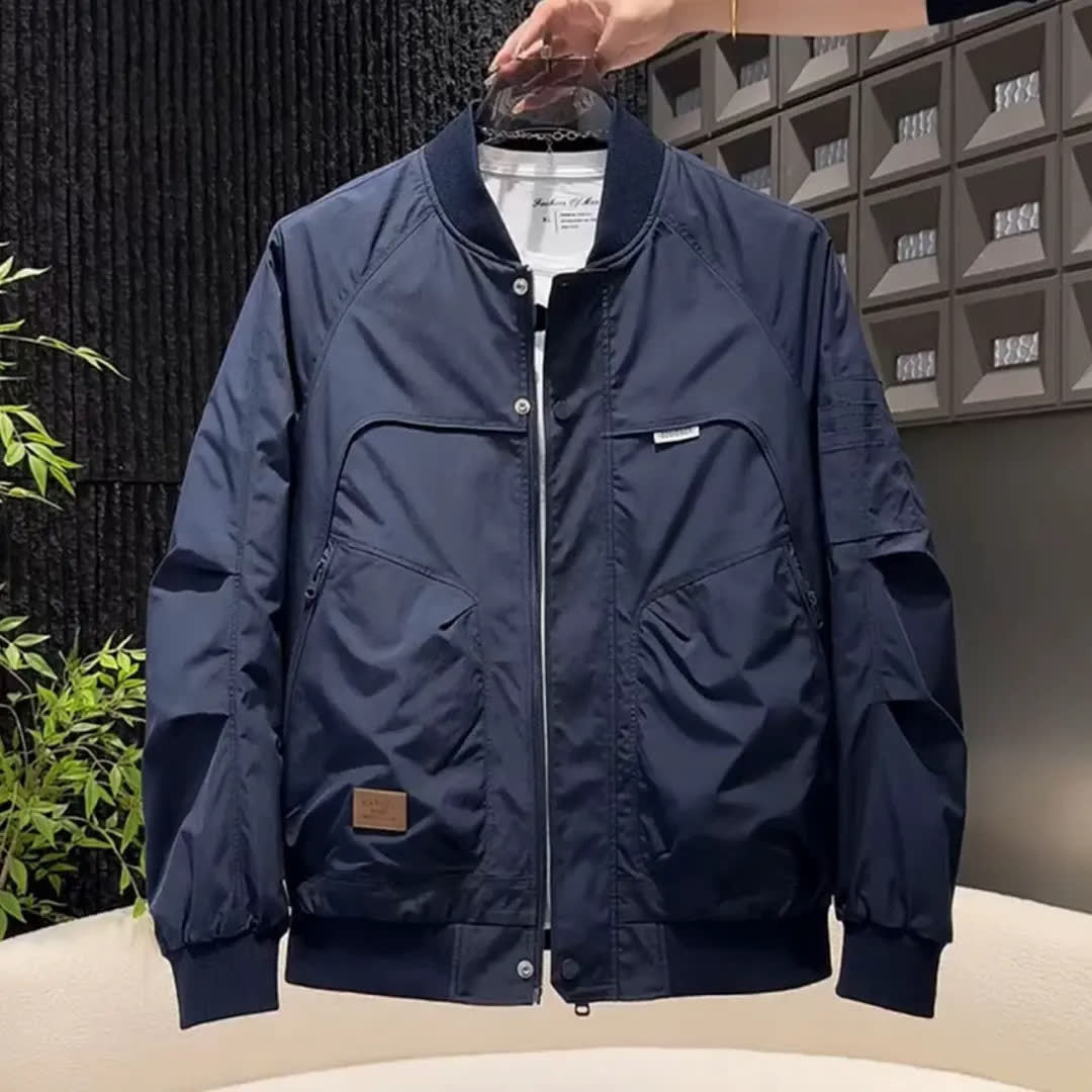 Mens Retro Bomber Baseball Jacket